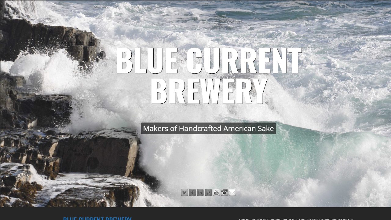 BLUE CURRENT BREWERY公式サイトのスクリーンショット