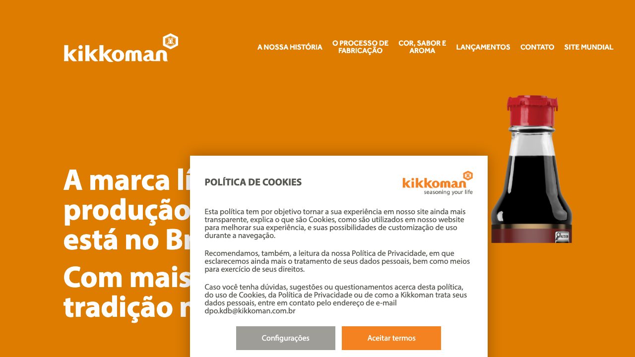 AZUMA KIRIN Indústria e Comércio de Bebidas e Alimentos Ltda.公式サイトのスクリーンショット