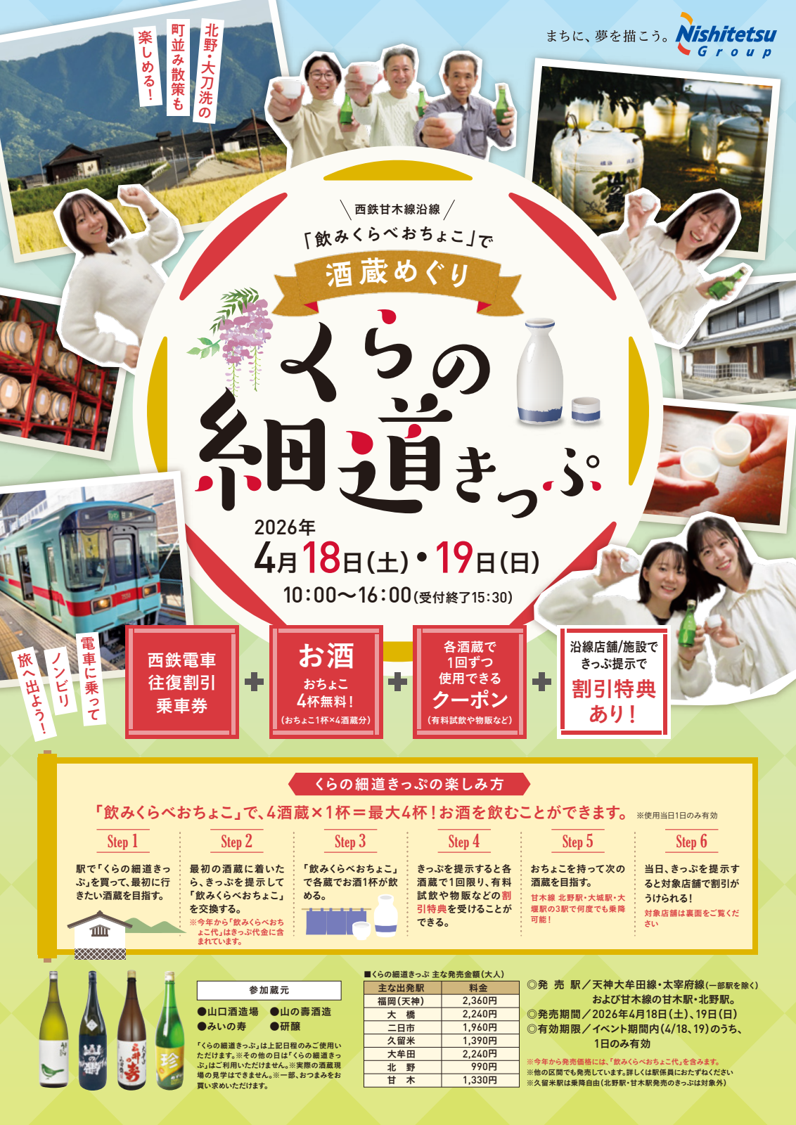 酒蔵めぐり くらの細道きっぷ 2026